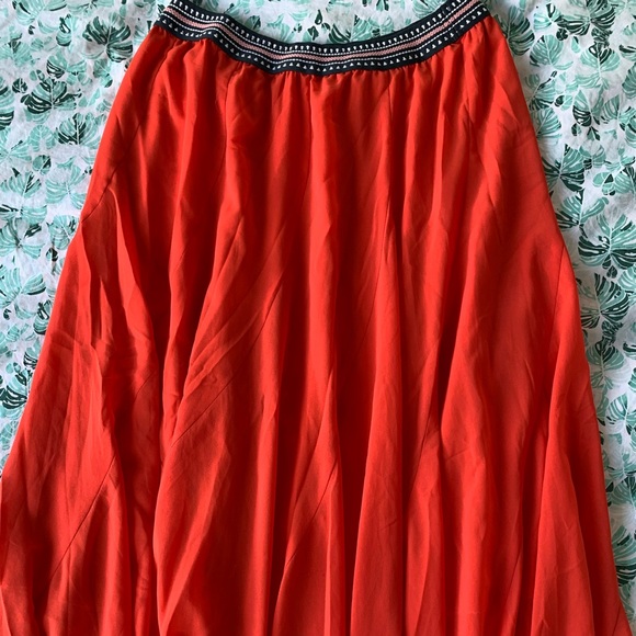 Anthropologie - Coral Maxi Skirt - Picture 5 of 7